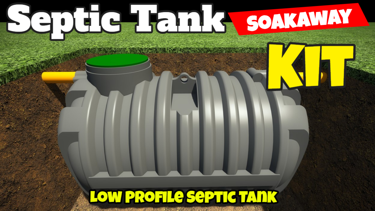 heavy duty low profile septic tank